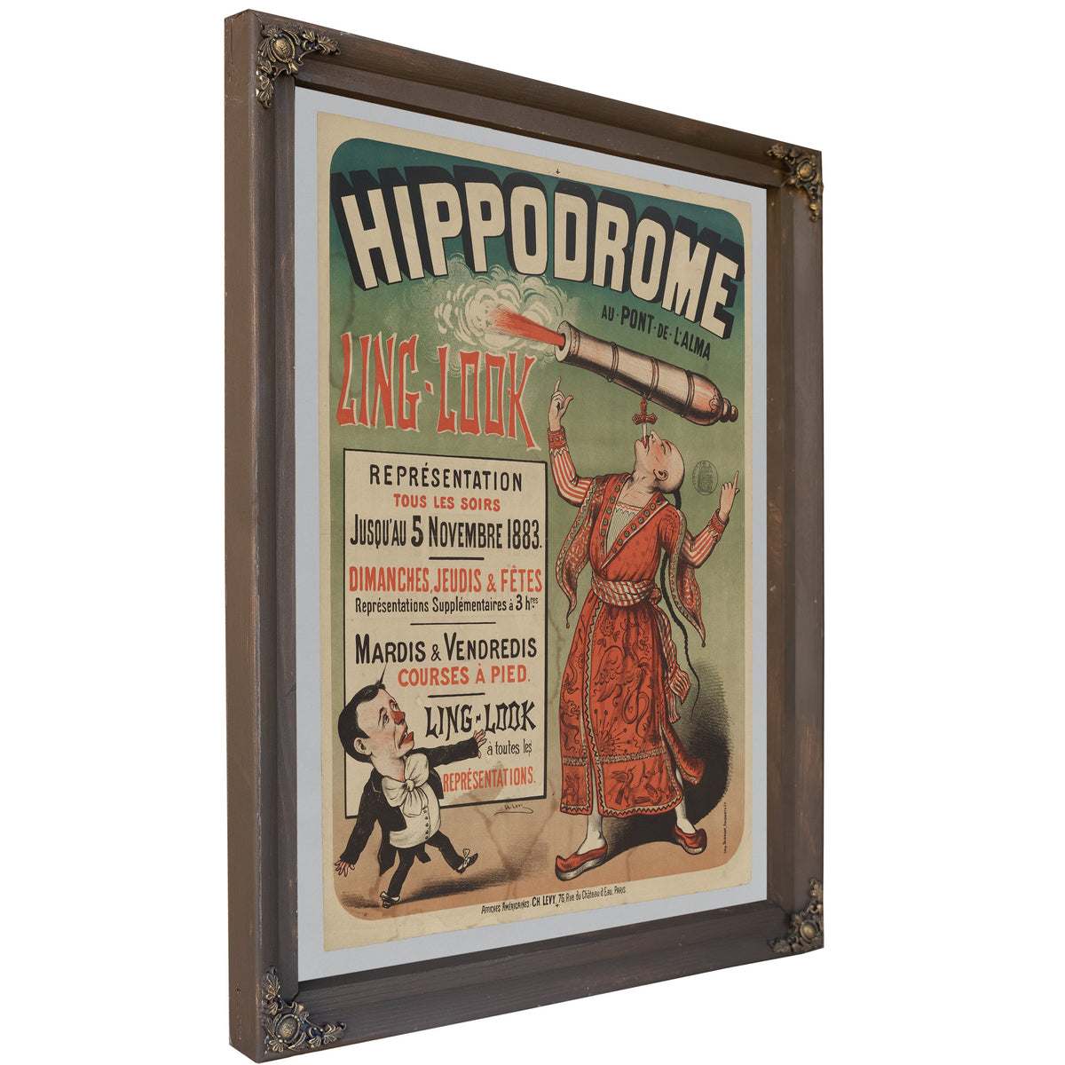 Hippodrome Au Pont de L Alma Ling Look By Vintage Circus Posters