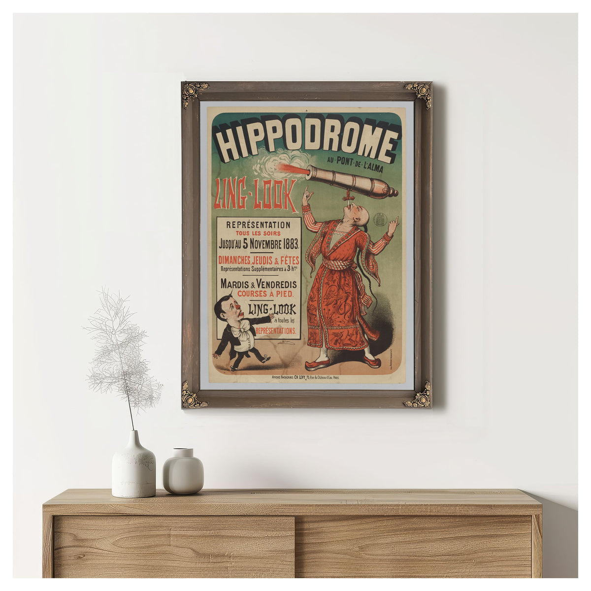 Hippodrome Au Pont de L Alma Ling Look By Vintage Circus Posters