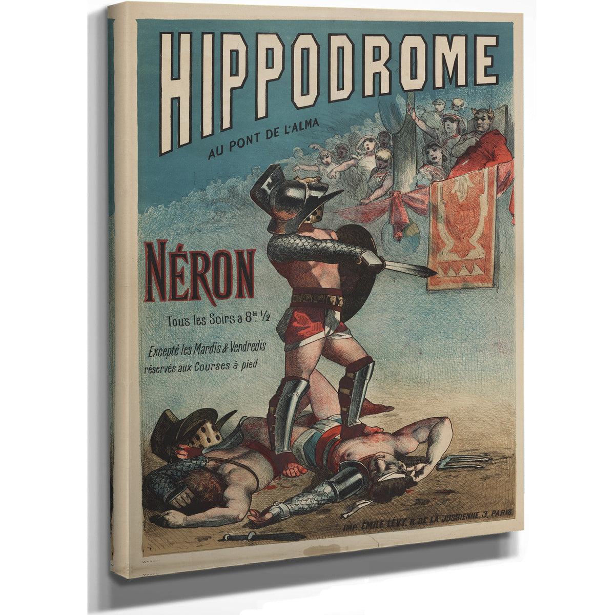 Hippodrome Au Pont de L Alma Neron By Vintage Circus Posters