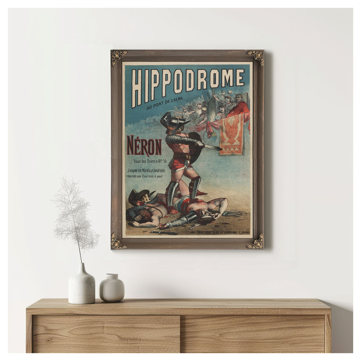 Hippodrome Au Pont de L Alma Neron By Vintage Circus Posters