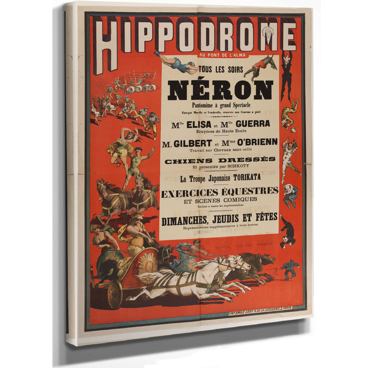 Hippodrome Au Pont de L Alma Tous Les By Vintage Circus Posters