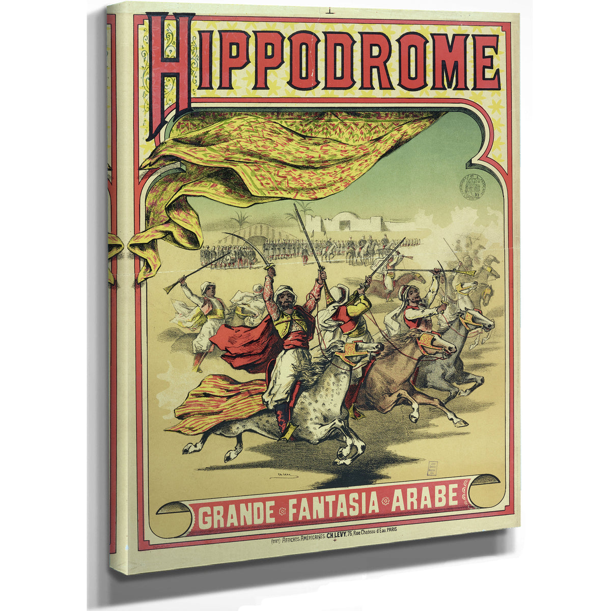 Hippodrome Grande Fantasia Arabe By Vintage Circus Posters