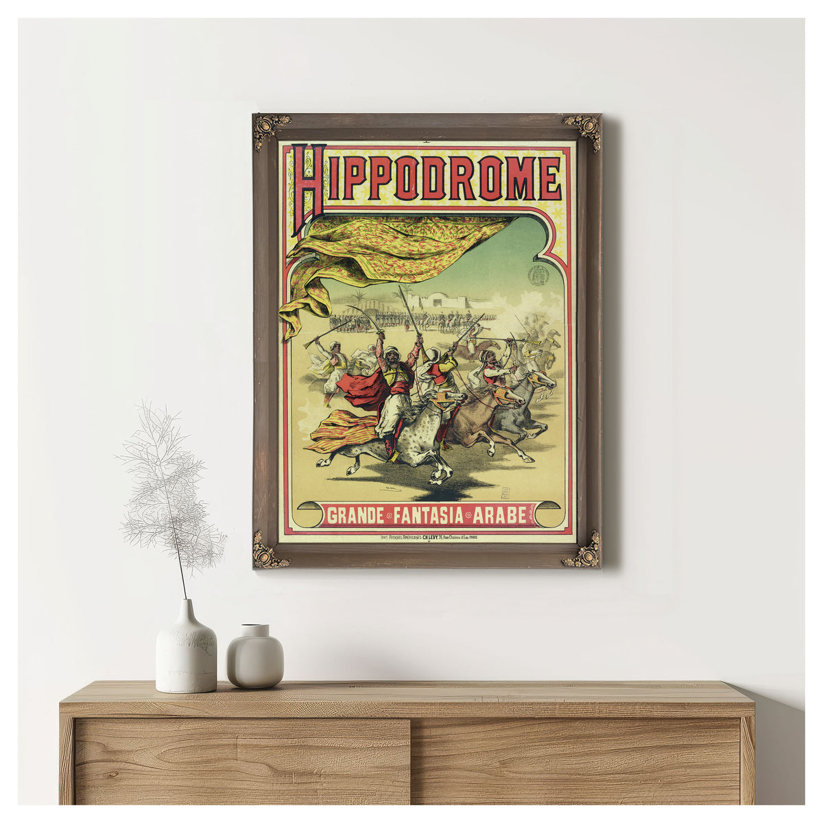 Hippodrome Grande Fantasia Arabe By Vintage Circus Posters