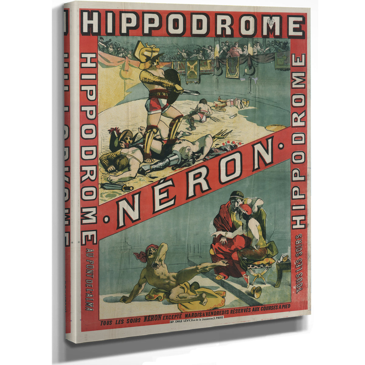 Hippodrome Neron Hippodrome Au Pont de By Vintage Circus Posters