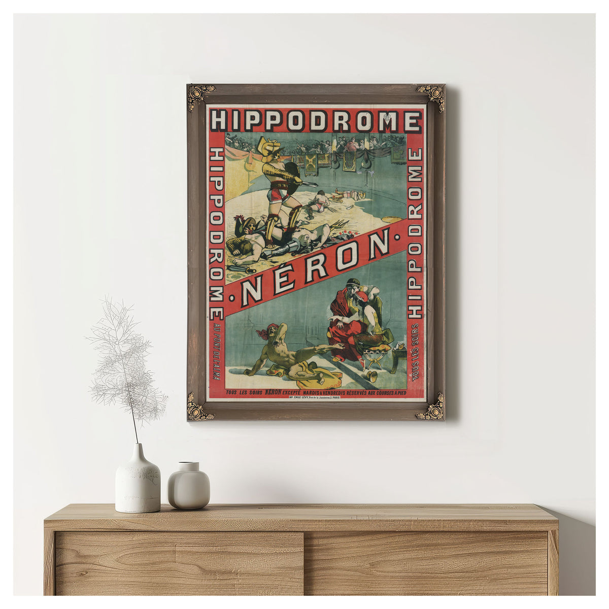 Hippodrome Neron Hippodrome Au Pont de By Vintage Circus Posters