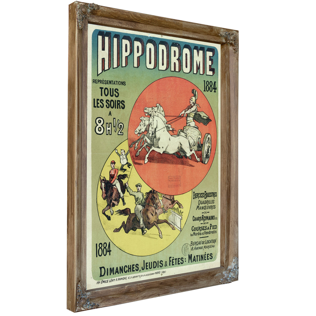 Hippodrome Representations Tous Les By Vintage Circus Posters