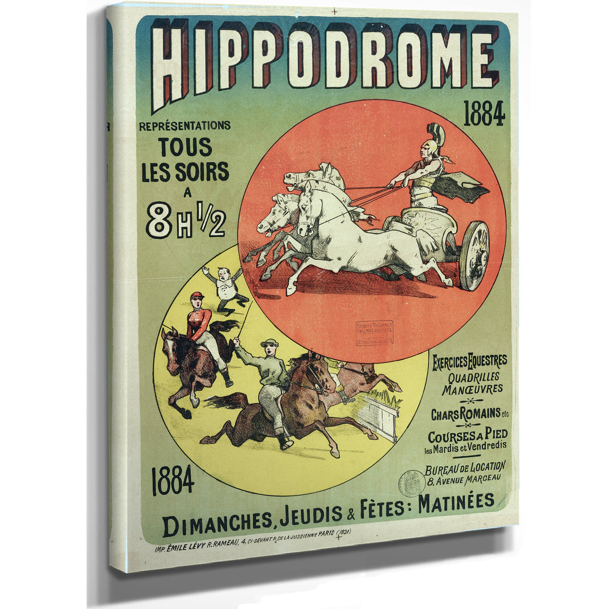Hippodrome Representations Tous Les By Vintage Circus Posters