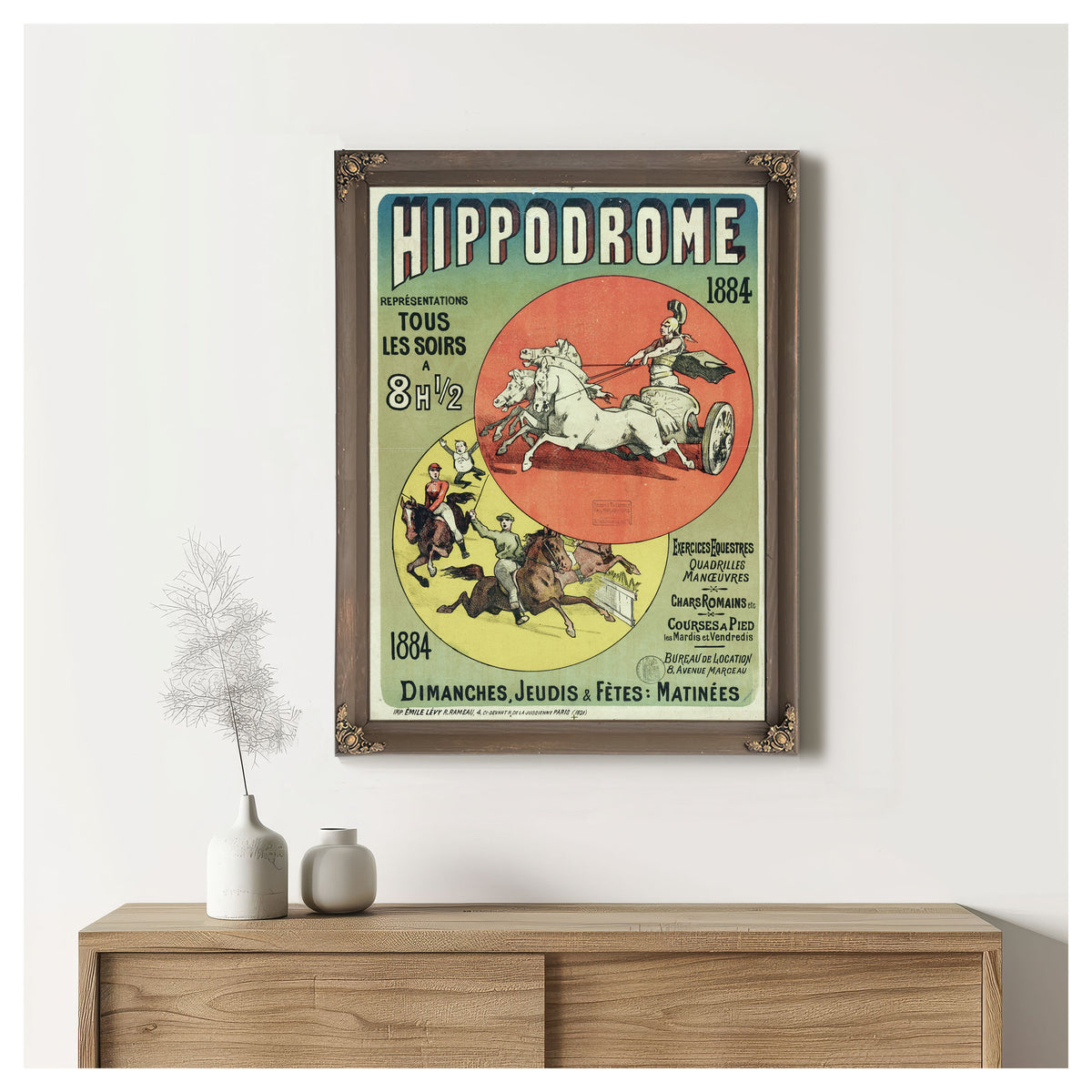 Hippodrome Representations Tous Les By Vintage Circus Posters
