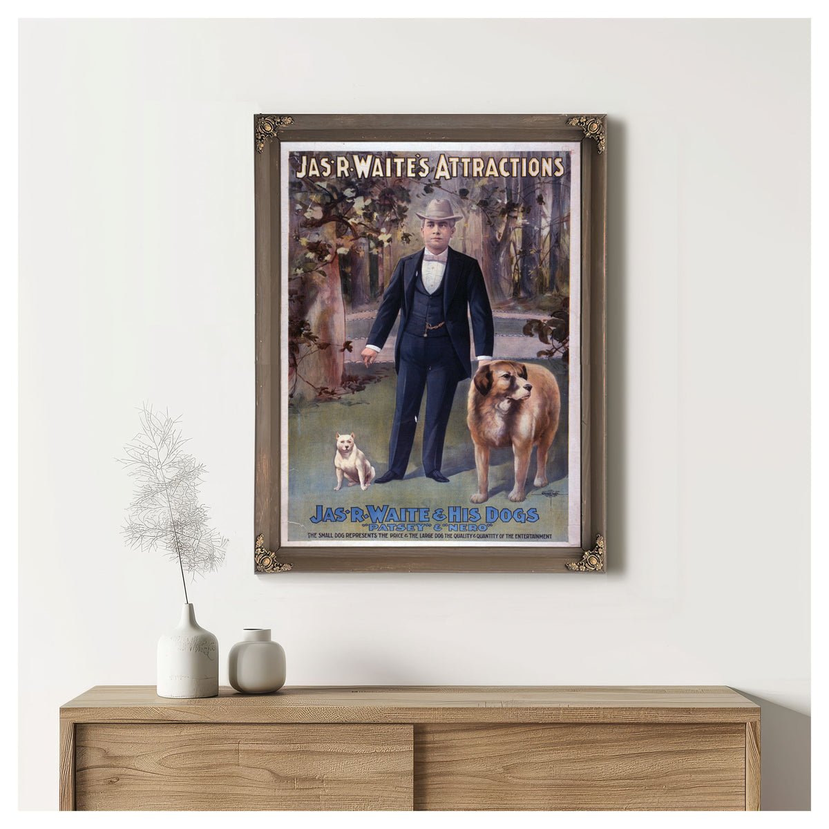Jas R Waite S Attractions By Vintage Circus Posters