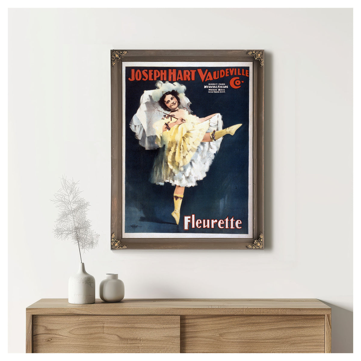 Joseph Hart Vaudeville Co Direct Weber 02 By Vintage Circus Posters