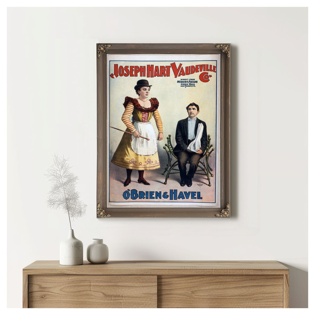 Joseph Hart Vaudeville Co Direct Weber 04 By Vintage Circus Posters