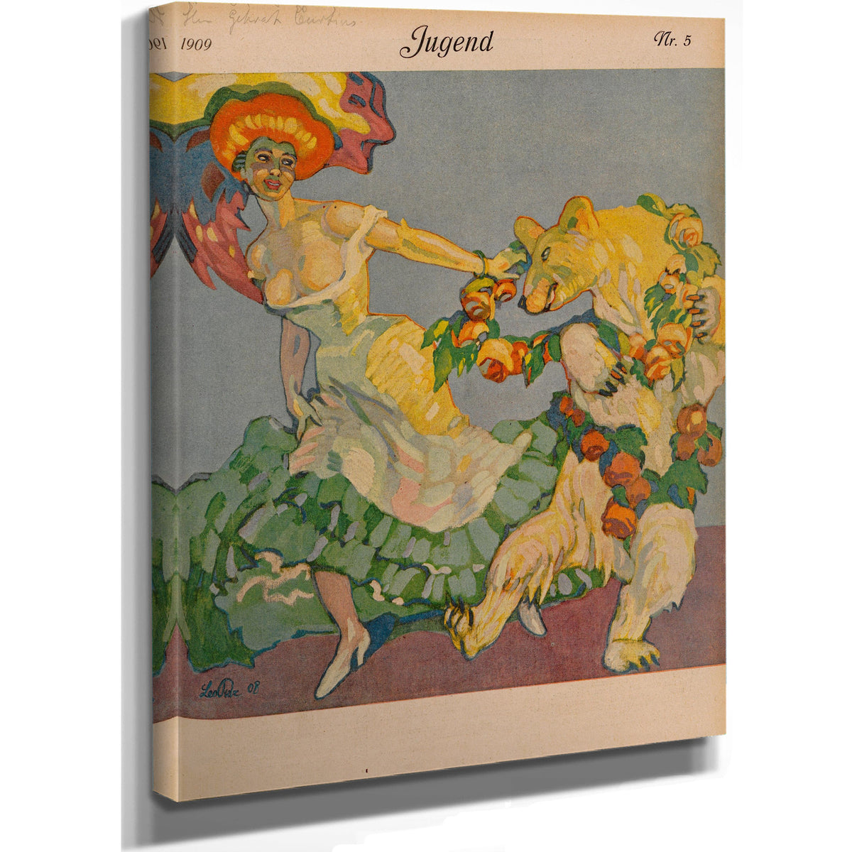 Leo Putz Jugend Nr 05 1909 By Vintage Circus Posters