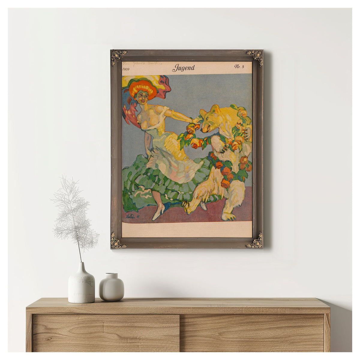 Leo Putz Jugend Nr 05 1909 By Vintage Circus Posters