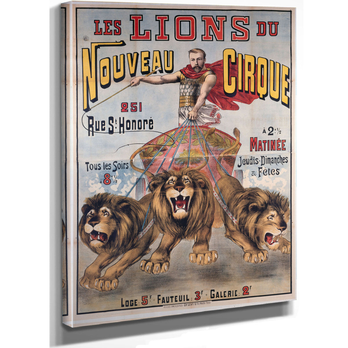 Les Lions du Nouveau Cirque 251 Rue St By Vintage Circus Posters
