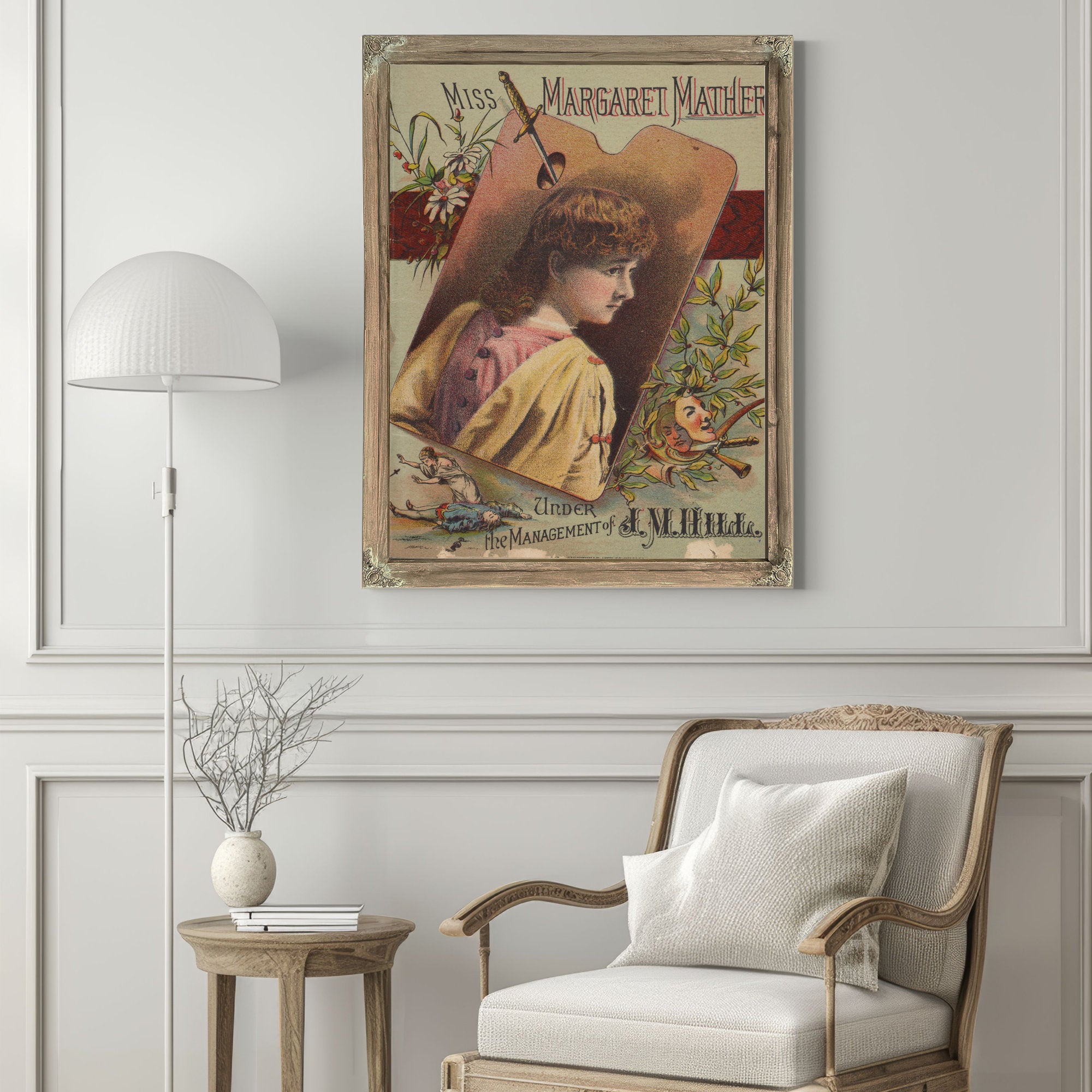 Miss Margaret Mather Under Management By Vintage Circus Posters