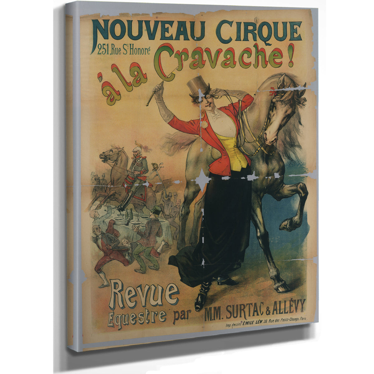 Nouveau Cirque 251 Rue St Honoreu Ac By Vintage Circus Posters