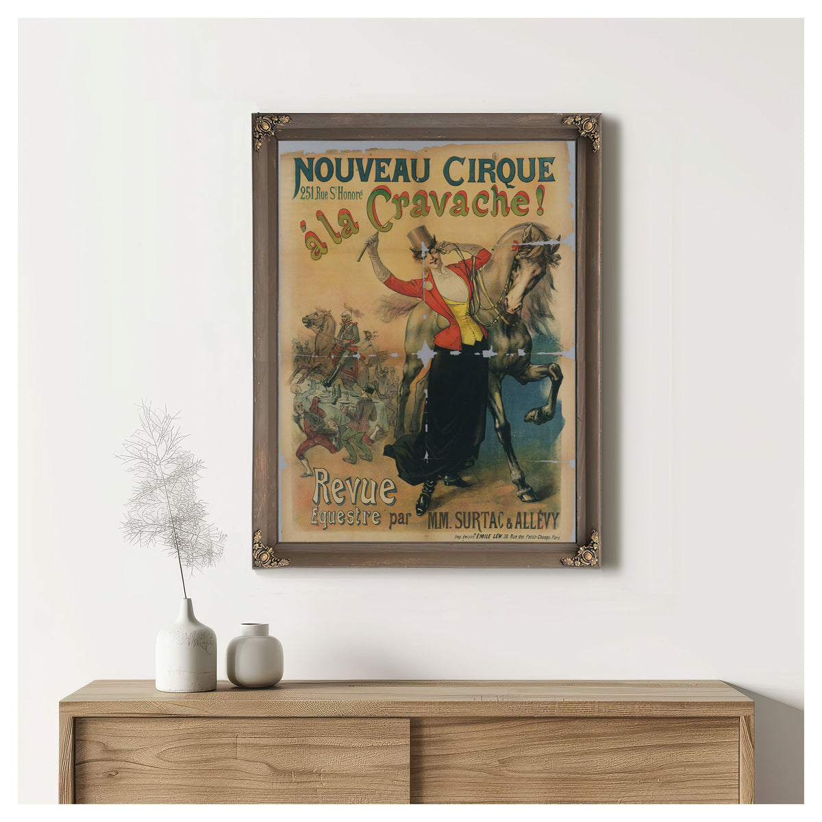 Nouveau Cirque 251 Rue St Honoreu Ac By Vintage Circus Posters