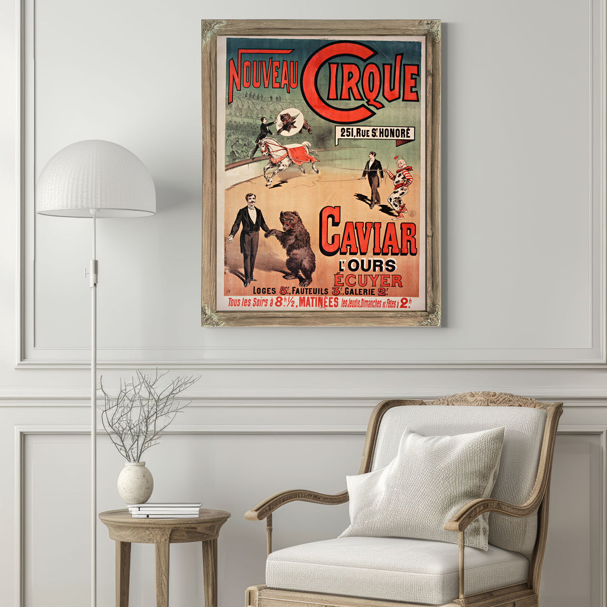 Nouveau Cirque Caviar L Ours Eucuyer By Vintage Circus Posters