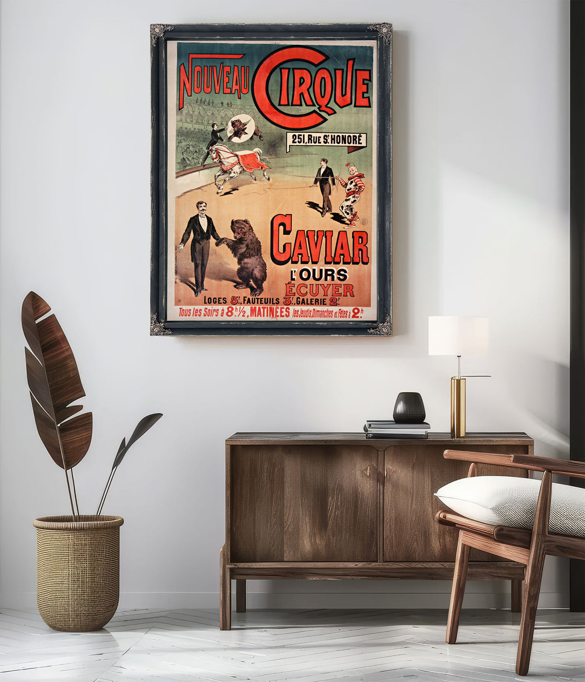 Nouveau Cirque Caviar L Ours Eucuyer By Vintage Circus Posters