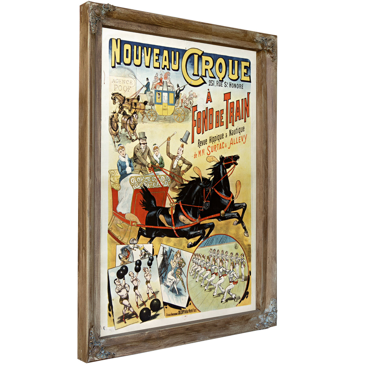 Nouveau Cirque Fond de Train Revue By Vintage Circus Posters