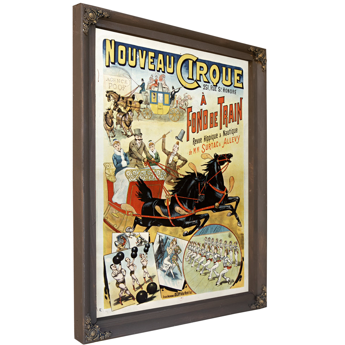 Nouveau Cirque Fond de Train Revue By Vintage Circus Posters
