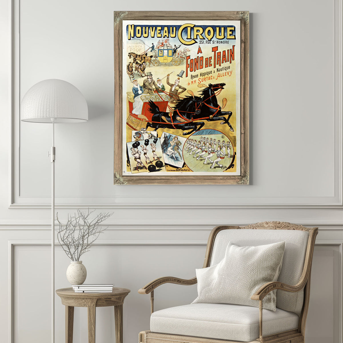 Nouveau Cirque Fond de Train Revue By Vintage Circus Posters