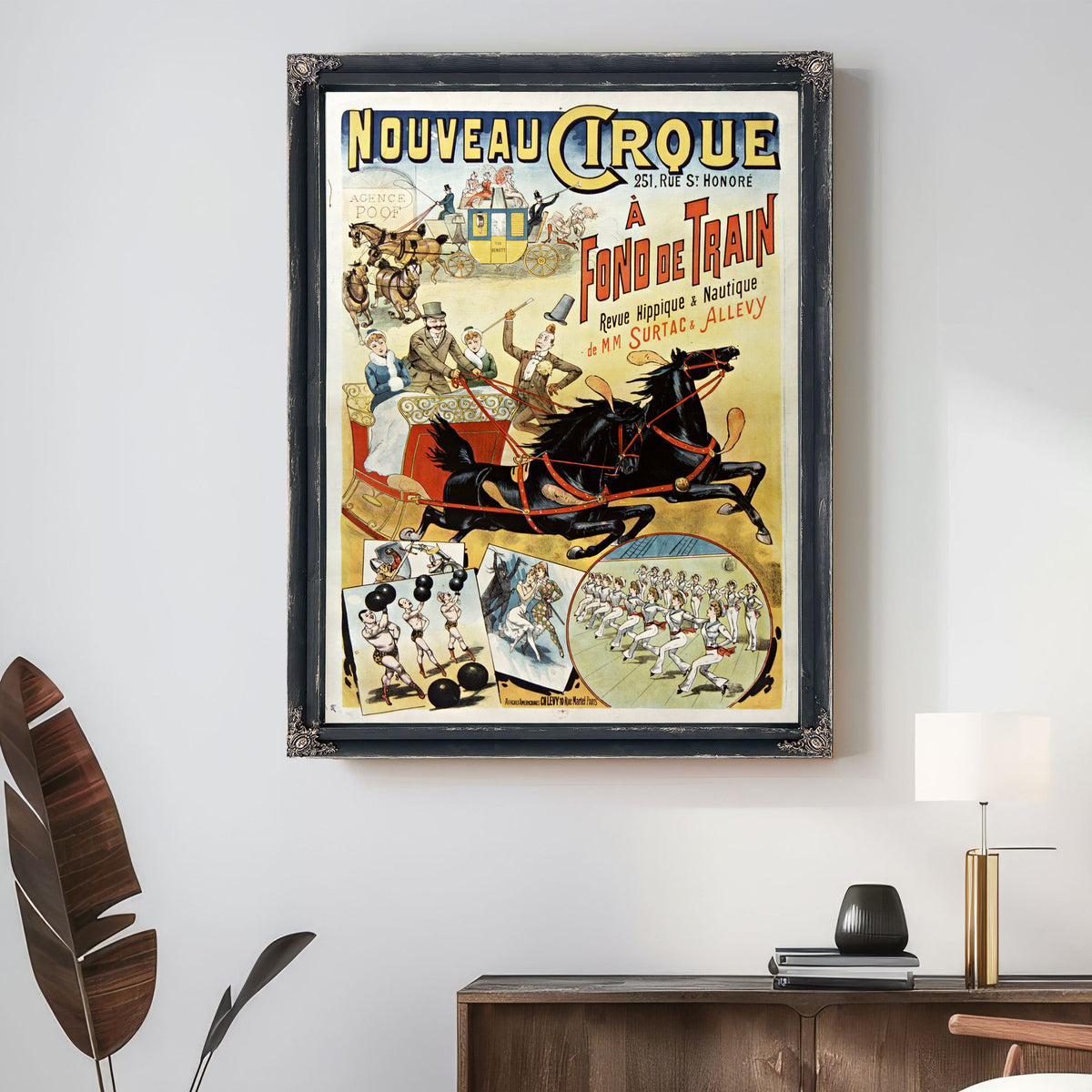 Nouveau Cirque Fond de Train Revue By Vintage Circus Posters