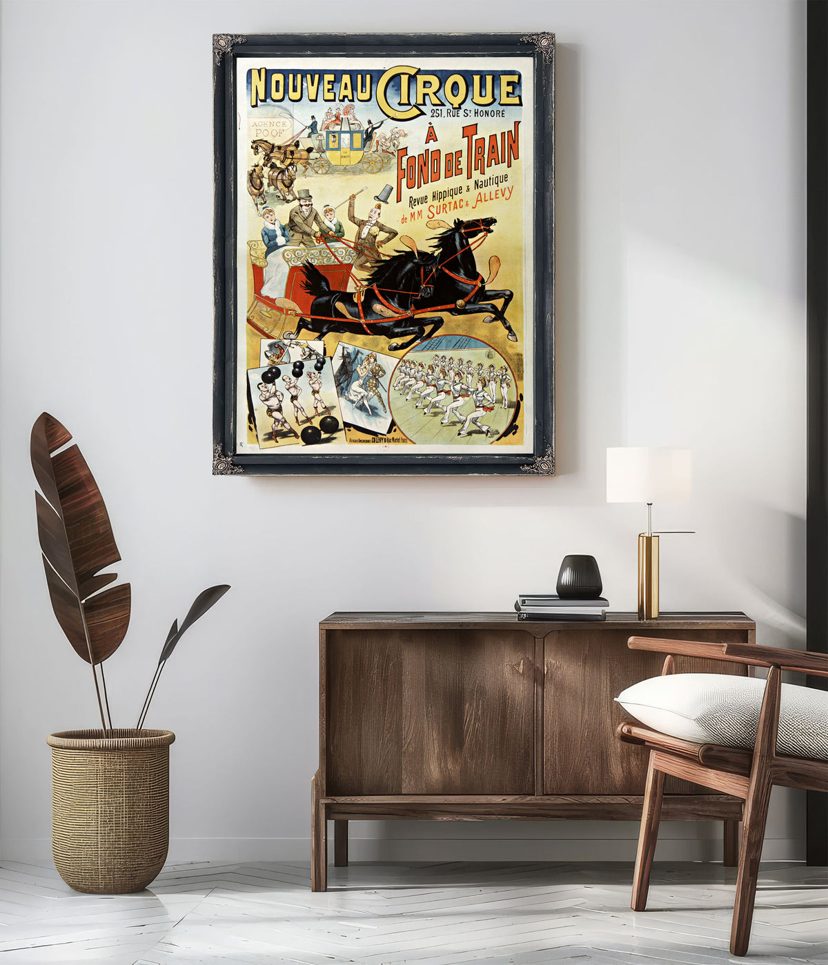 Nouveau Cirque Fond de Train Revue By Vintage Circus Posters