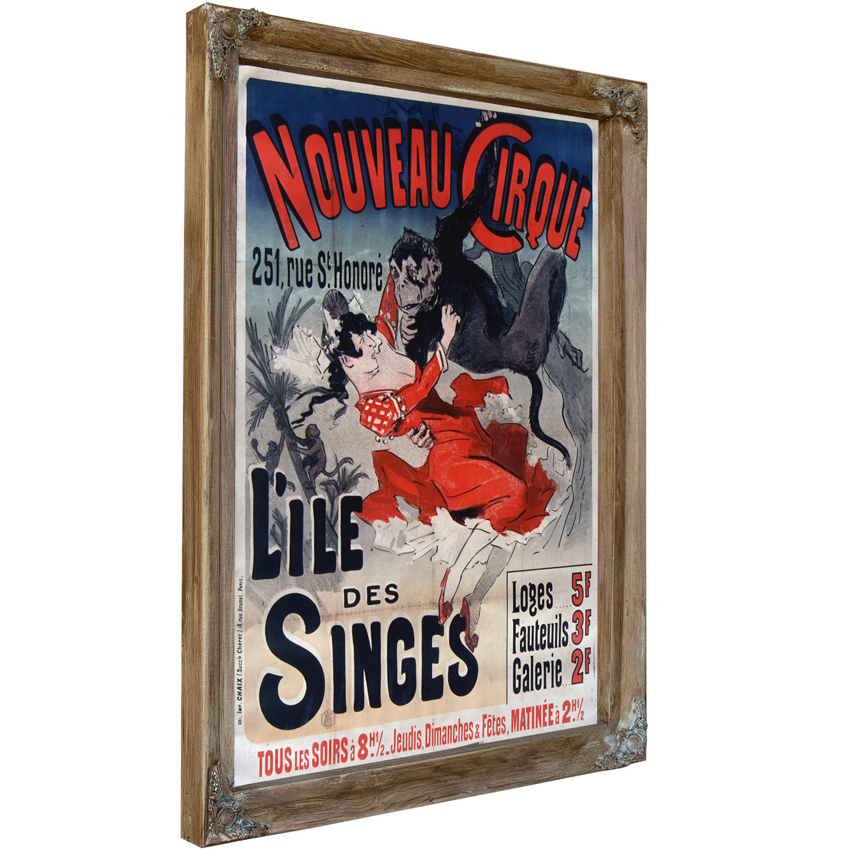 Nouveau Cirque L Iele Des Singes By Vintage Circus Posters