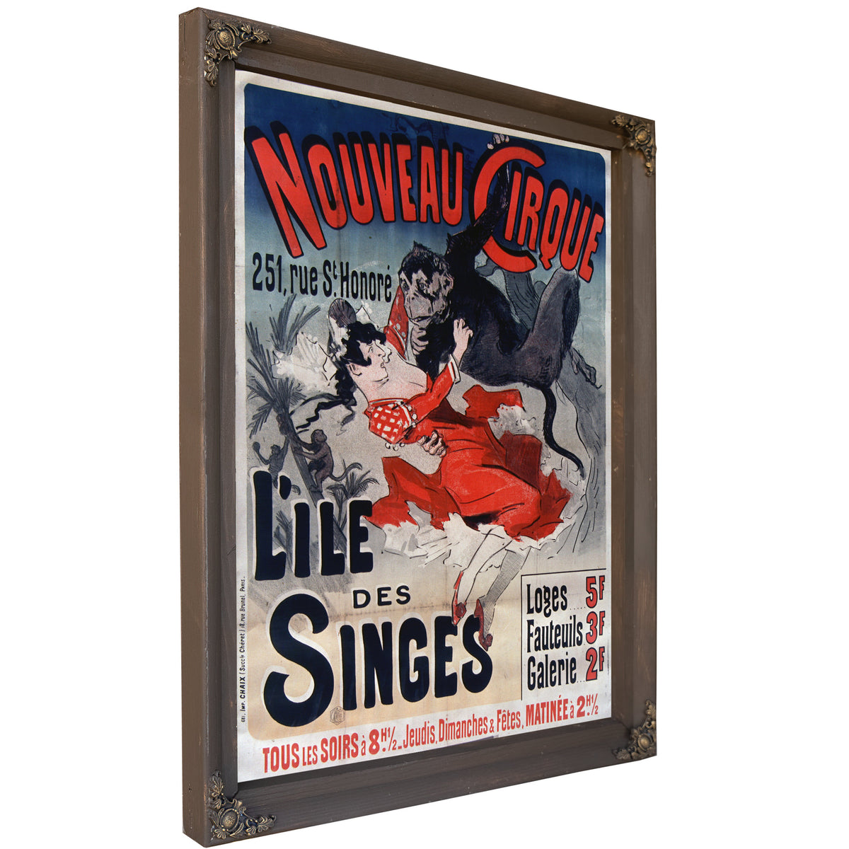 Nouveau Cirque L Iele Des Singes By Vintage Circus Posters