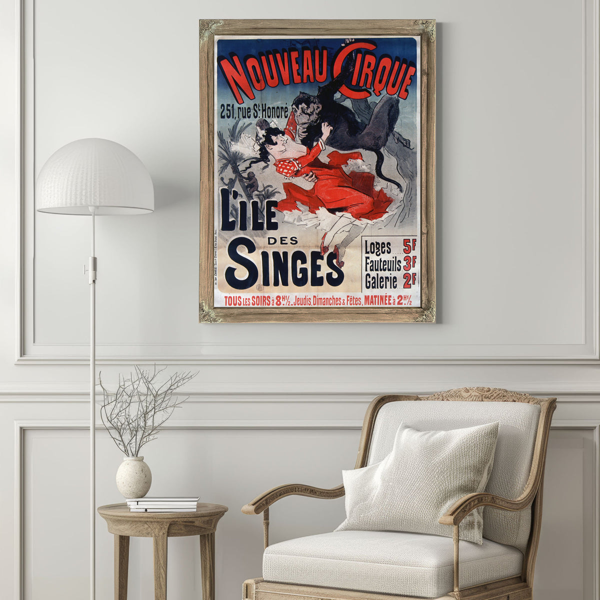 Nouveau Cirque L Iele Des Singes By Vintage Circus Posters