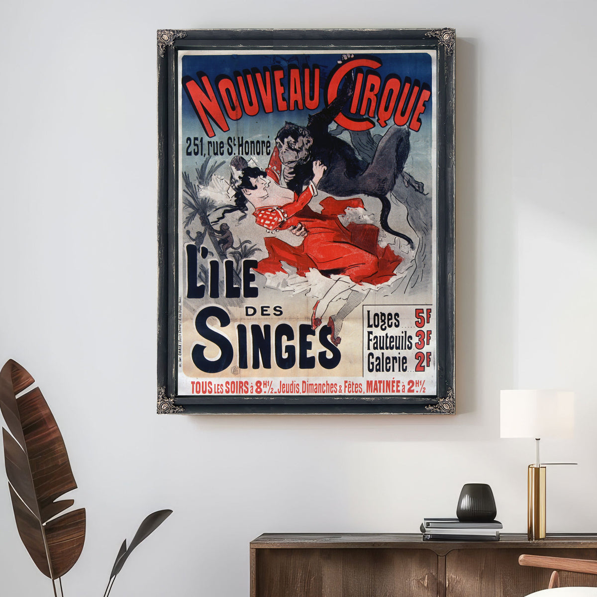 Nouveau Cirque L Iele Des Singes By Vintage Circus Posters