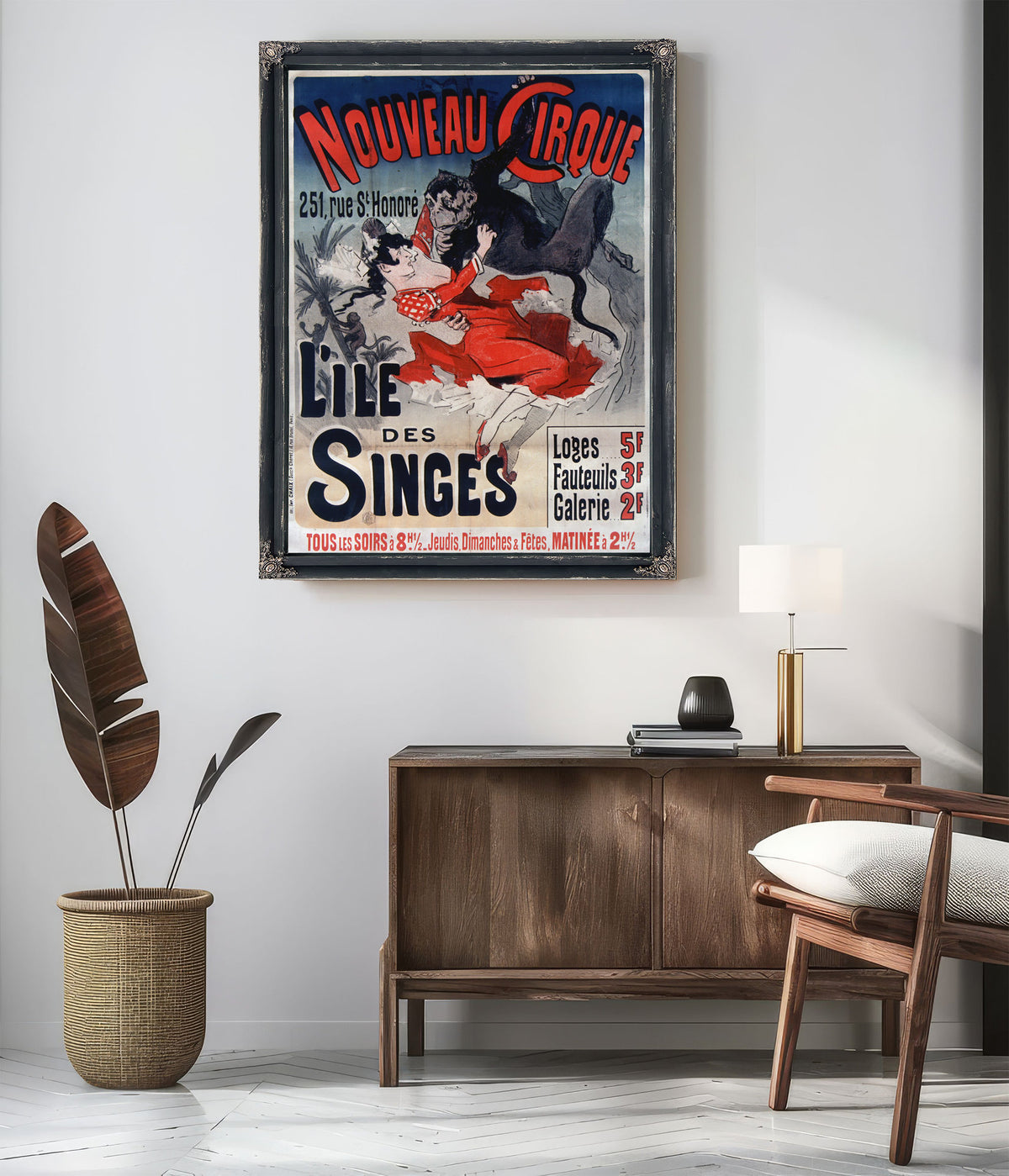 Nouveau Cirque L Iele Des Singes By Vintage Circus Posters