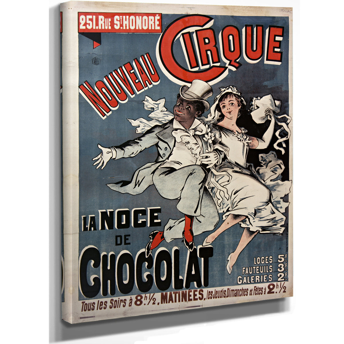 Nouveau Cirque la Noce de Chocolat By Vintage Circus Posters