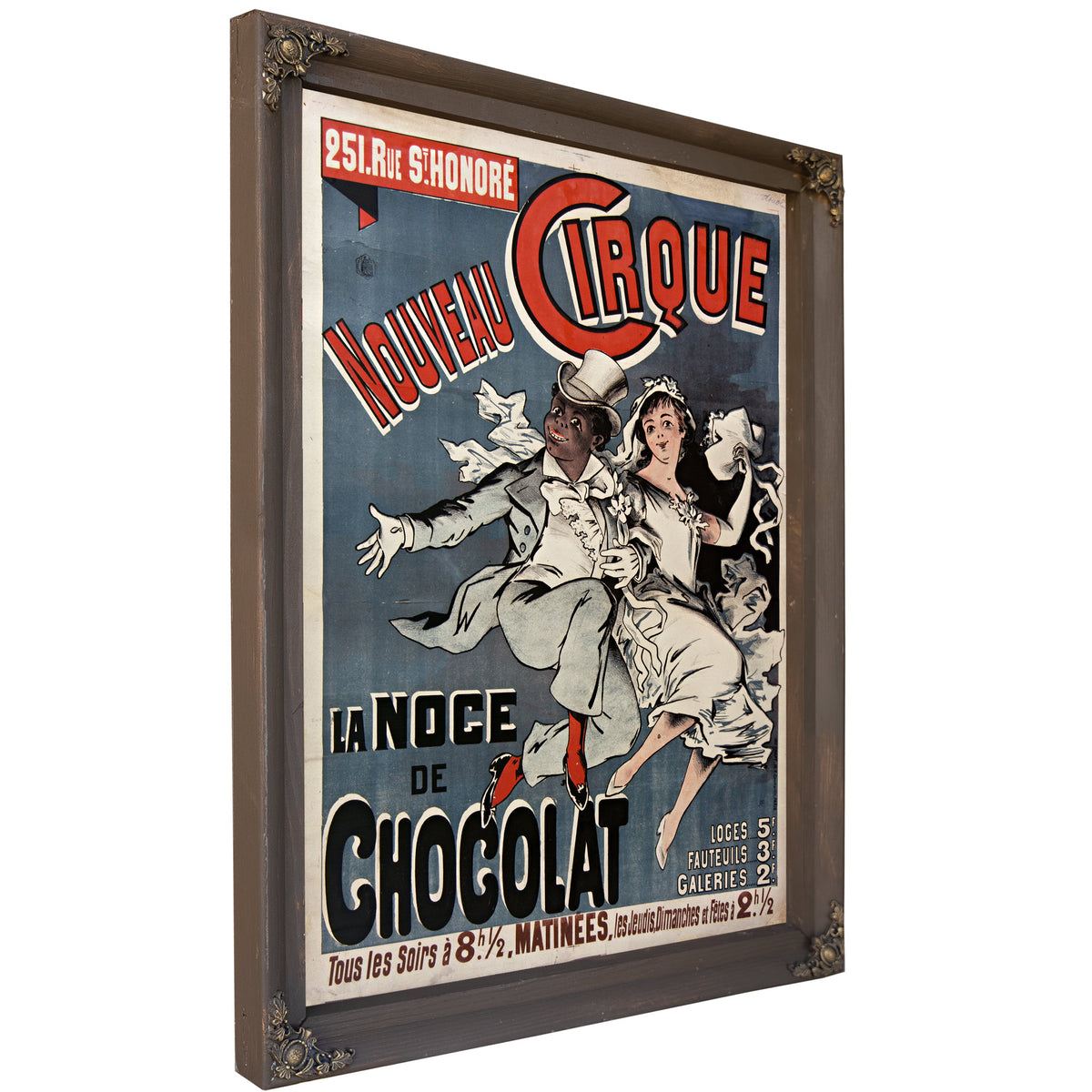 Nouveau Cirque la Noce de Chocolat By Vintage Circus Posters