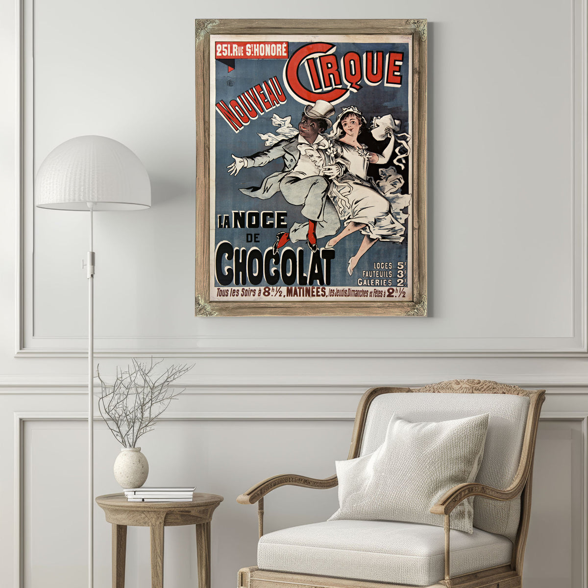 Nouveau Cirque la Noce de Chocolat By Vintage Circus Posters