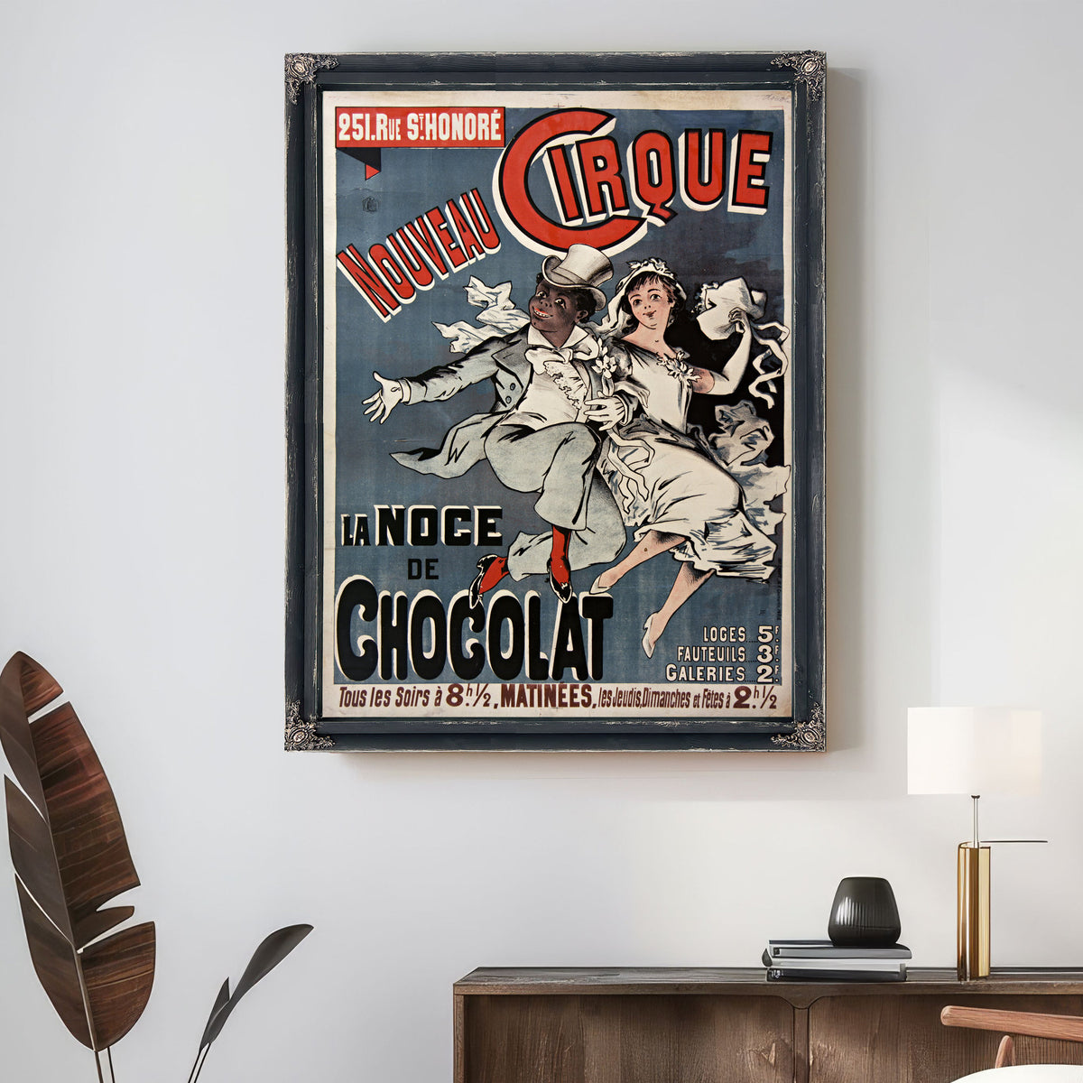 Nouveau Cirque la Noce de Chocolat By Vintage Circus Posters