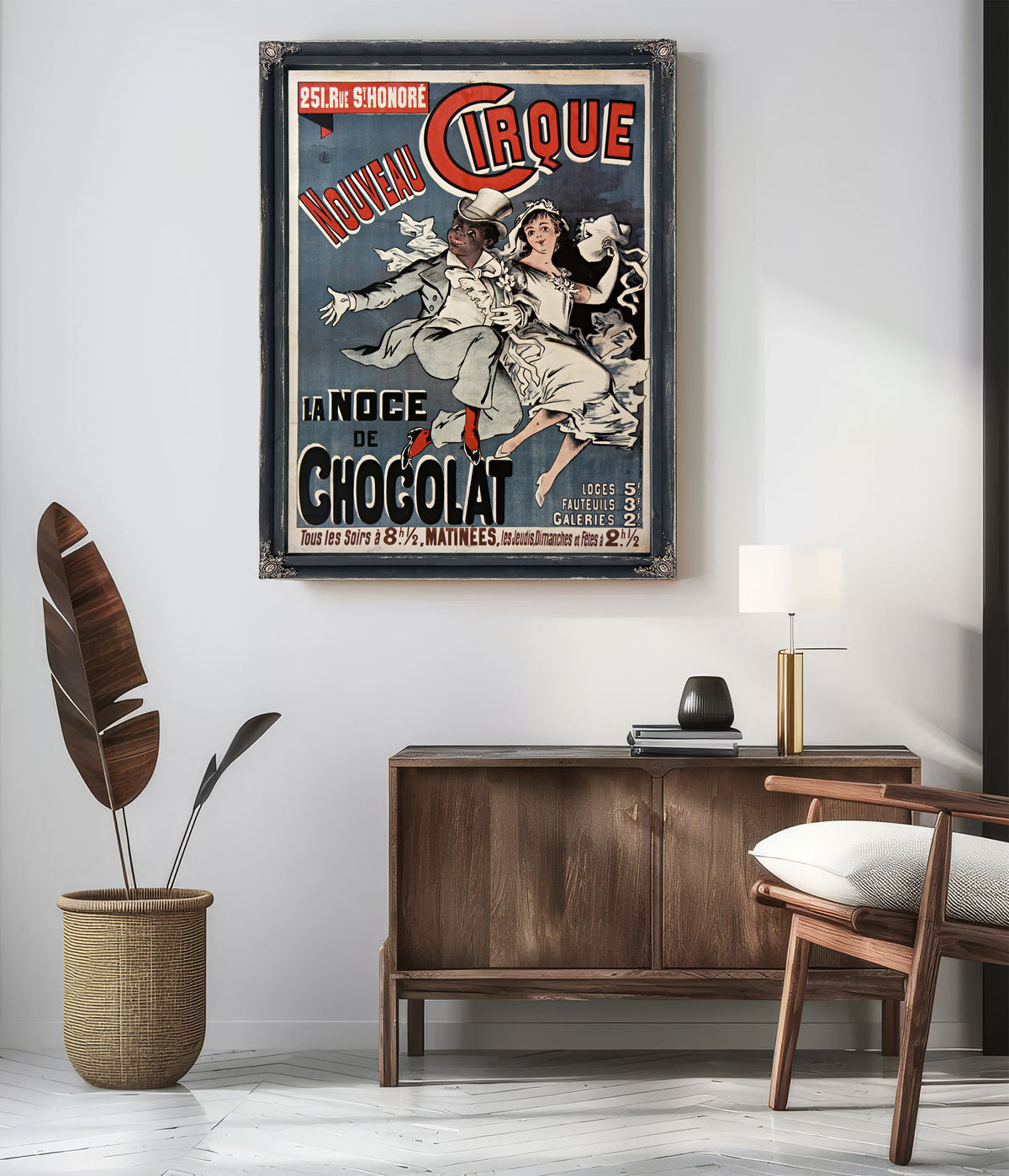 Nouveau Cirque la Noce de Chocolat By Vintage Circus Posters