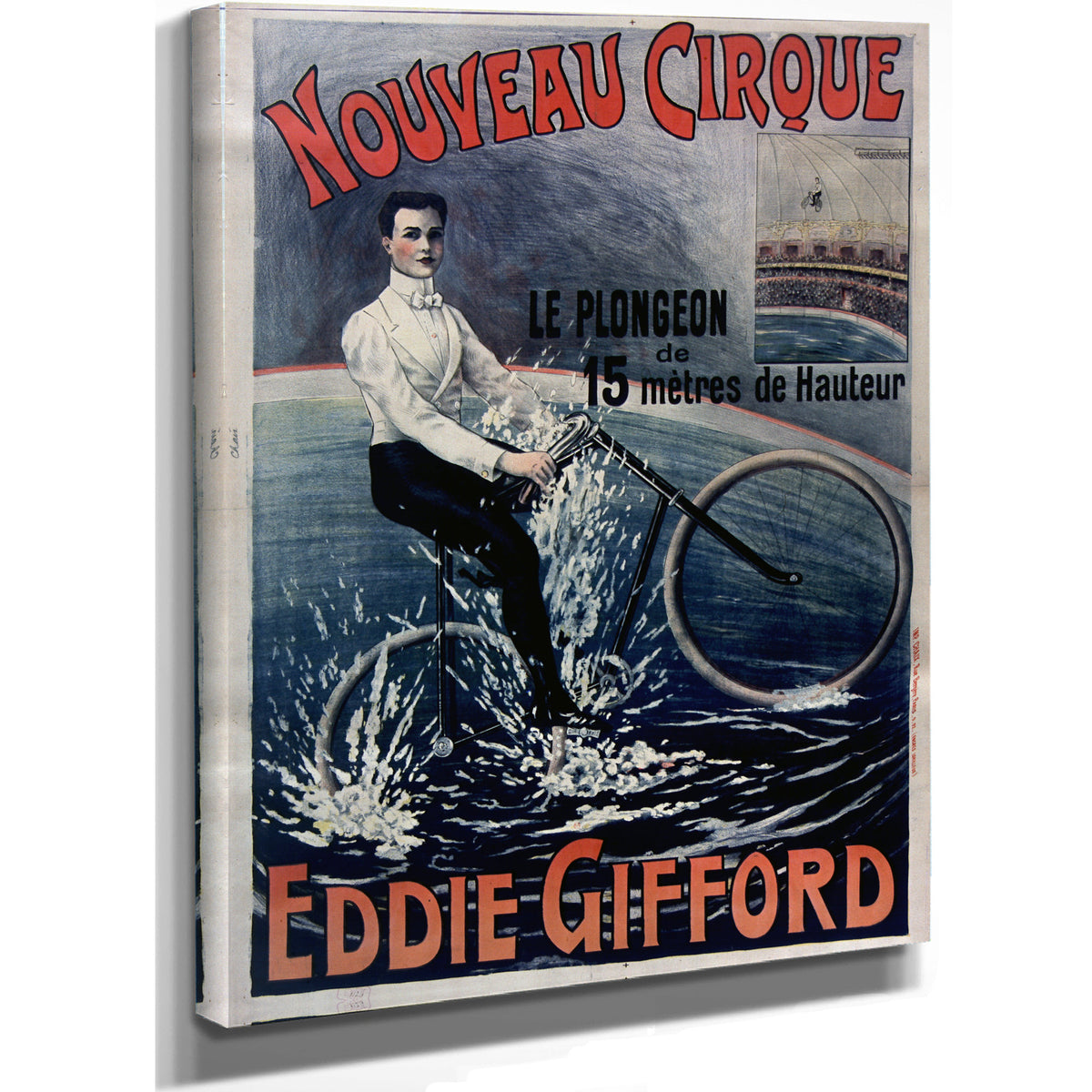 Nouveau Cirque le Plongeon de 15m de By Vintage Circus Posters