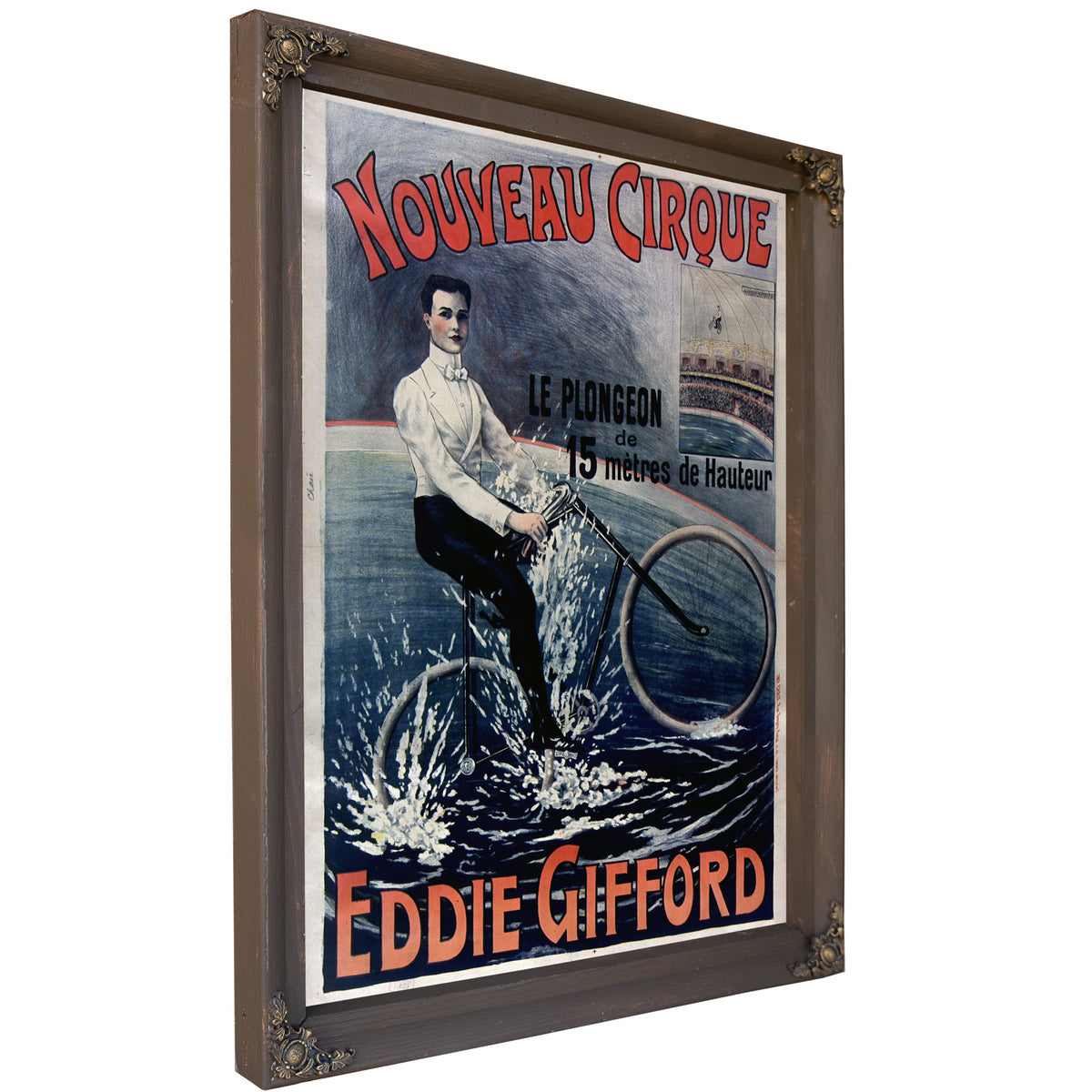 Nouveau Cirque le Plongeon de 15m de By Vintage Circus Posters