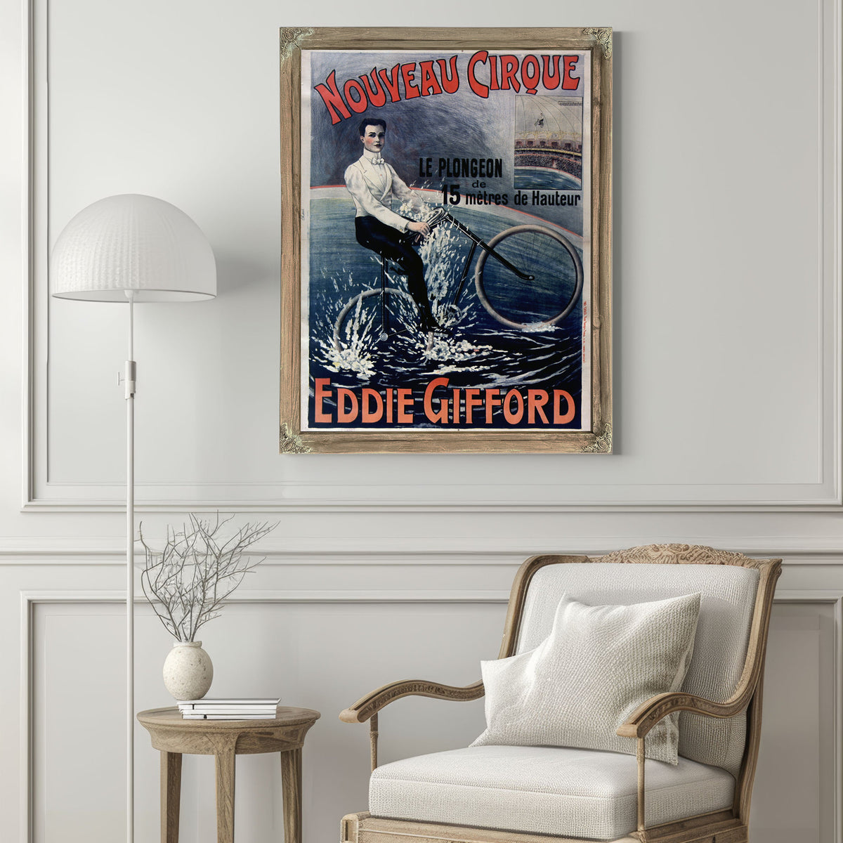 Nouveau Cirque le Plongeon de 15m de By Vintage Circus Posters