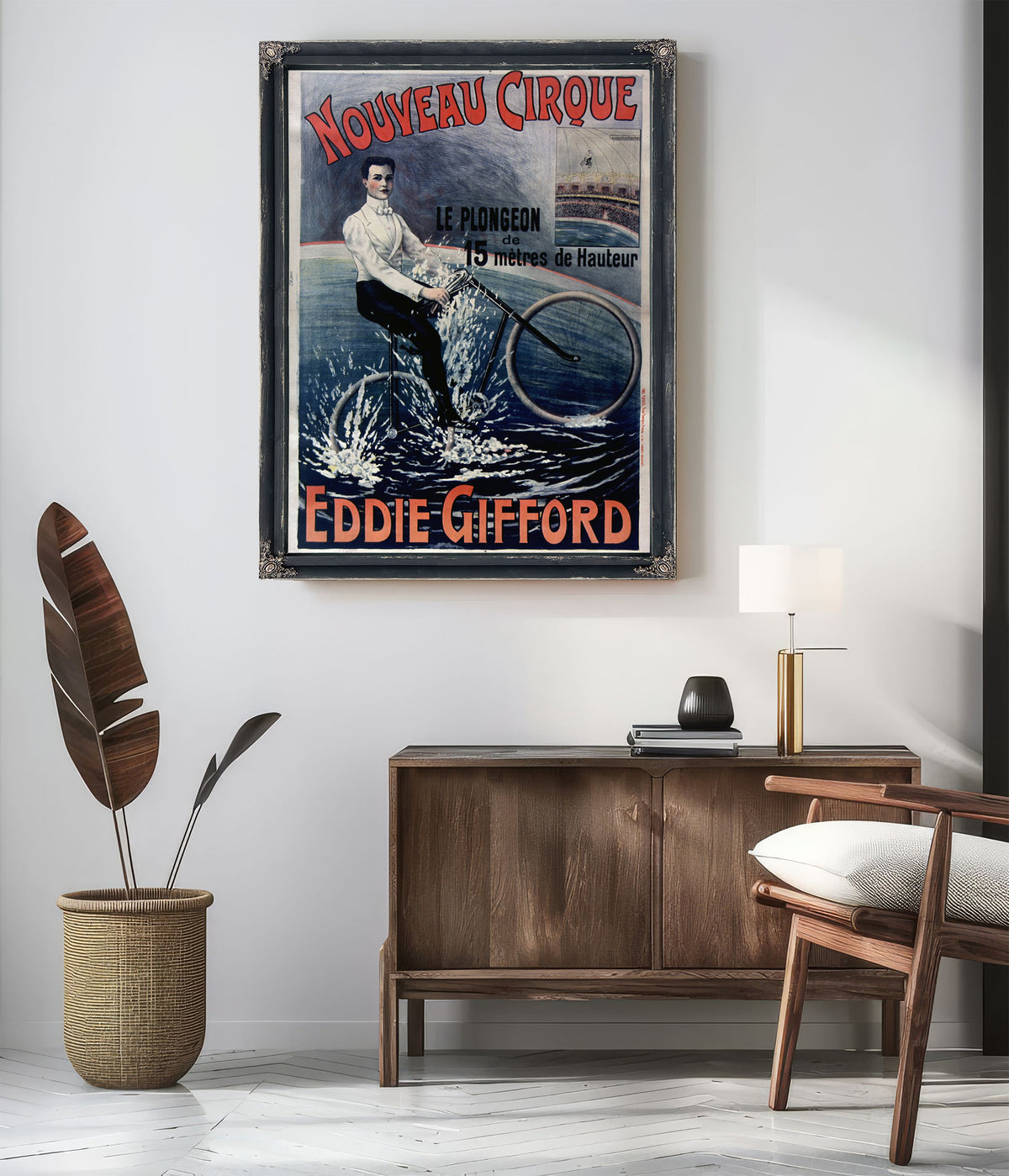 Nouveau Cirque le Plongeon de 15m de By Vintage Circus Posters