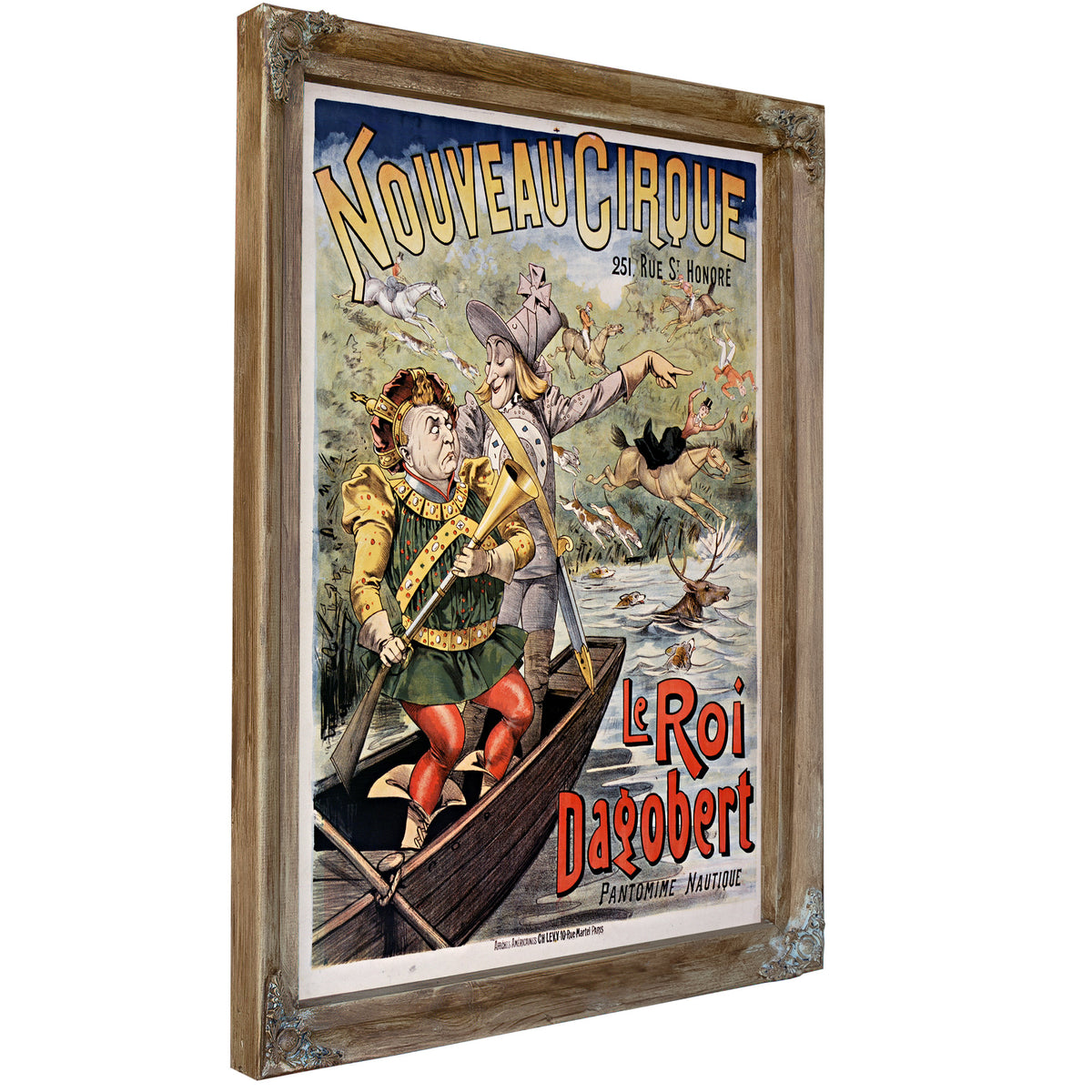 Nouveau Cirque le Roi Dagobert By Vintage Circus Posters