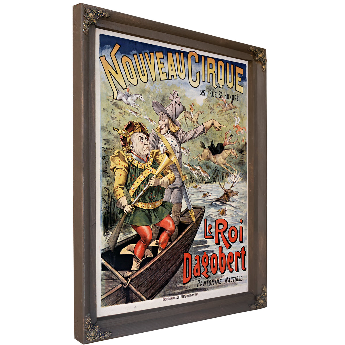 Nouveau Cirque le Roi Dagobert By Vintage Circus Posters