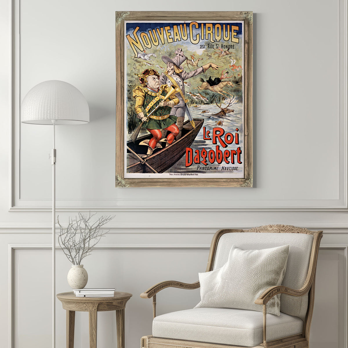 Nouveau Cirque le Roi Dagobert By Vintage Circus Posters