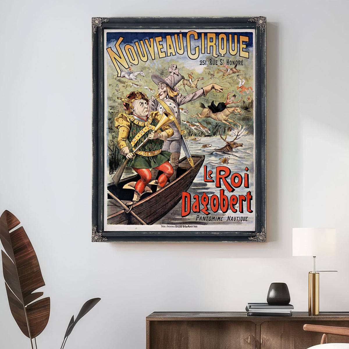 Nouveau Cirque le Roi Dagobert By Vintage Circus Posters