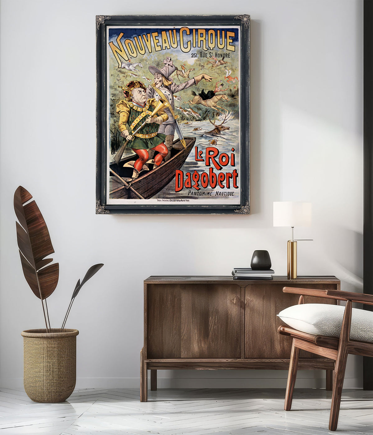 Nouveau Cirque le Roi Dagobert By Vintage Circus Posters