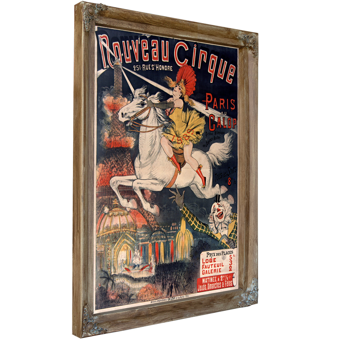 Nouveau Cirque Paris Au Galop Affiche By Vintage Circus Posters