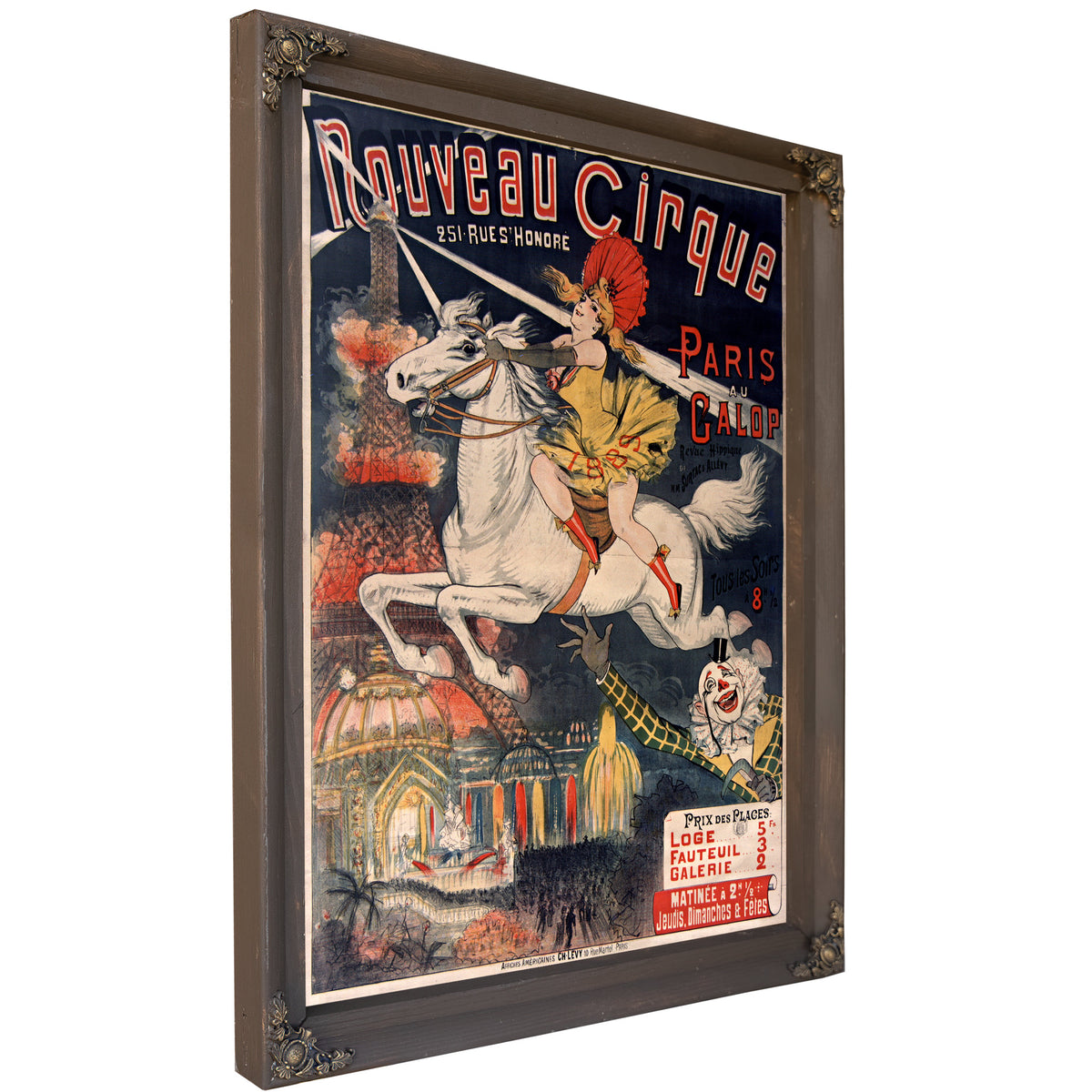 Nouveau Cirque Paris Au Galop Affiche By Vintage Circus Posters