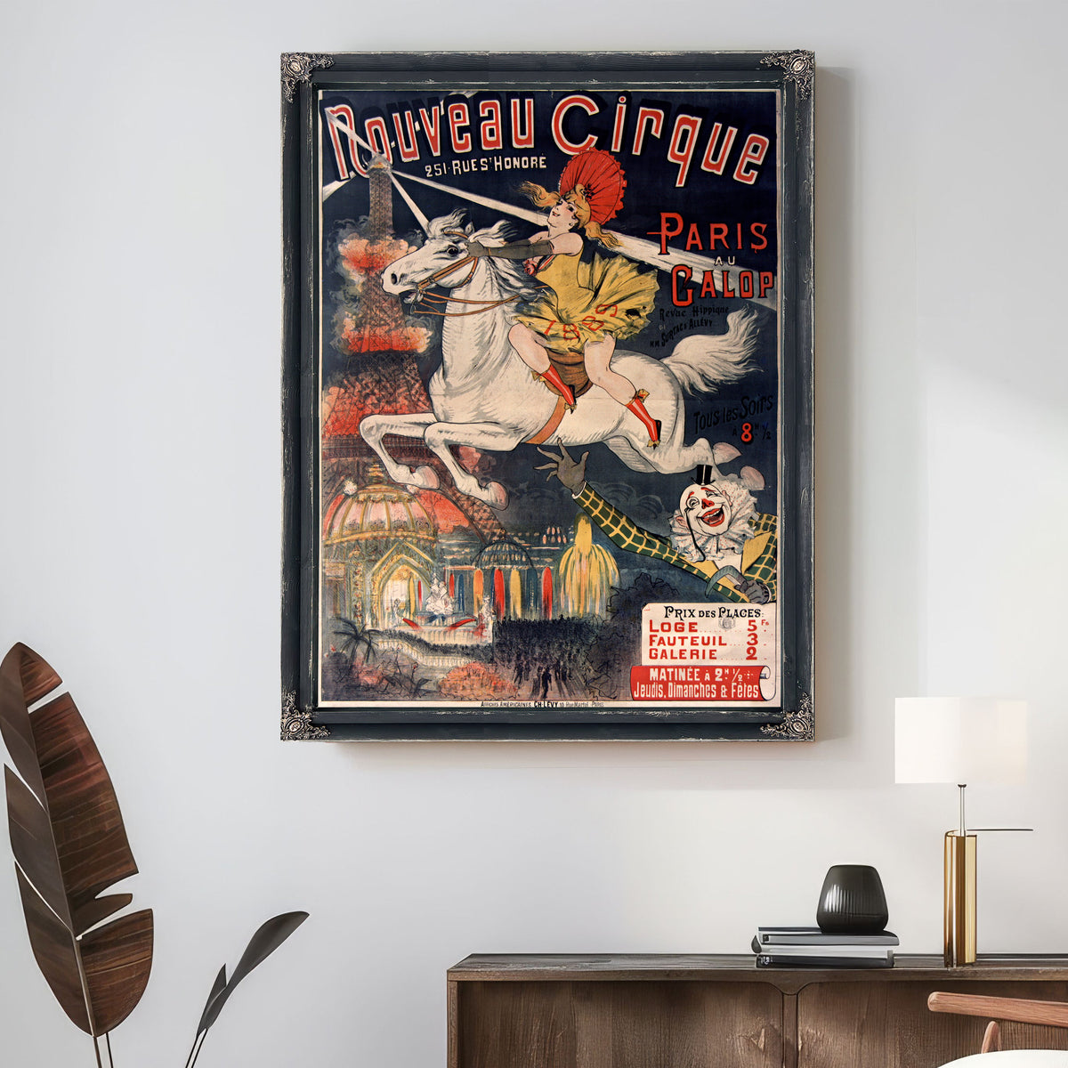 Nouveau Cirque Paris Au Galop Affiche By Vintage Circus Posters